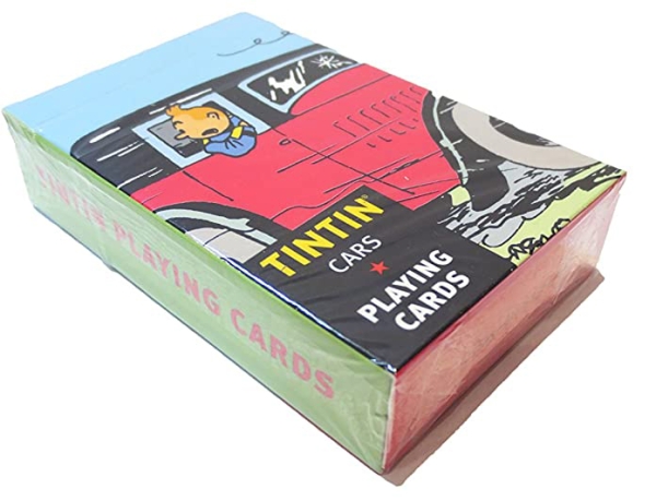 Tim und Struppi Spielkarten Set (48er Blatt) Motiv "Cars" von Moulinsart